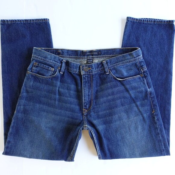 Men's Calvin Klein Jeans Straight Leg Cotton Rocker 36 / 30 - Picture 1 of 12